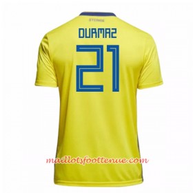 Maillot/Tenue Suède Durmaz 21 Domicile Coupe du monde 2018